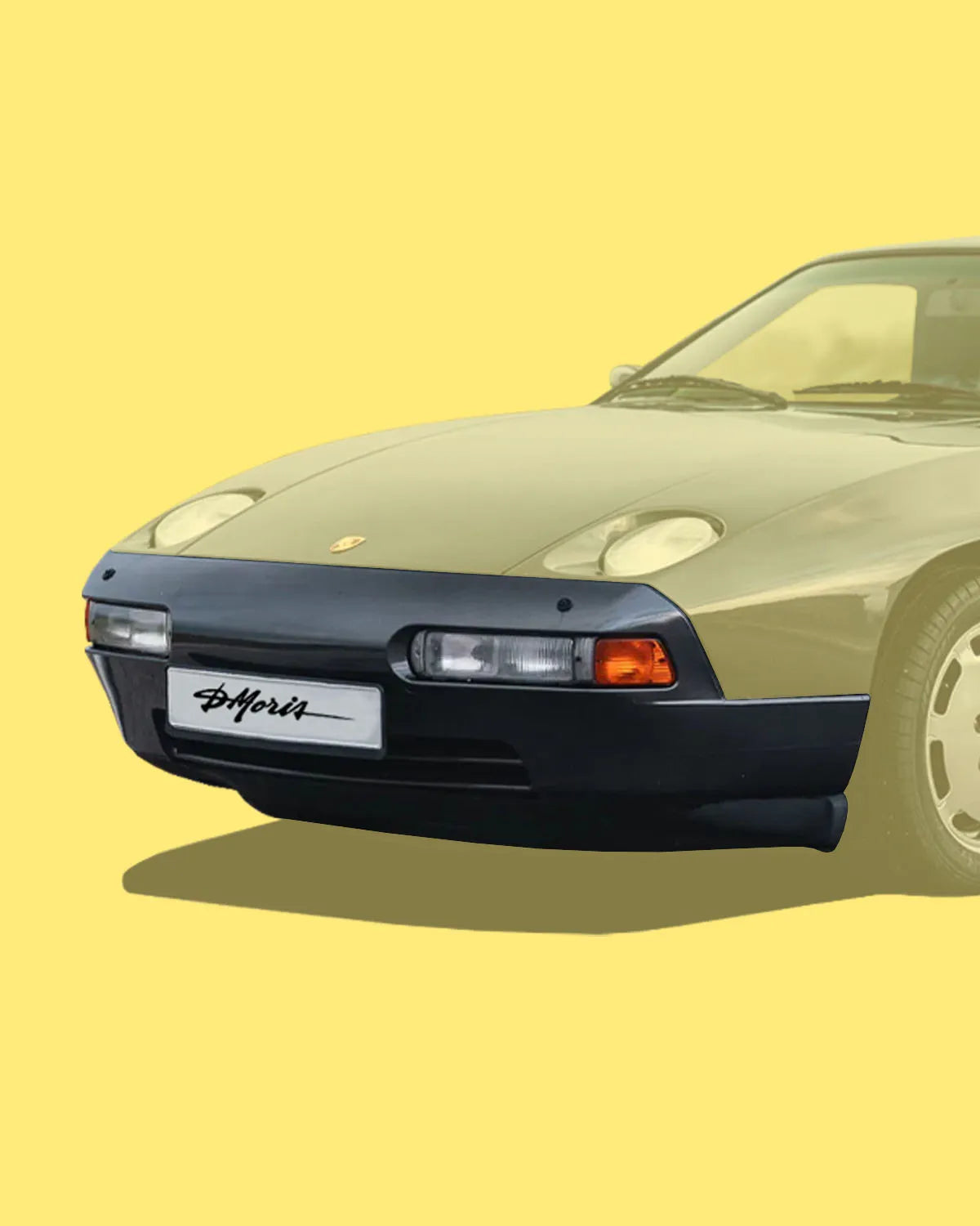 Front bumper with lower deflector and fins like the Porsche 928 S4
