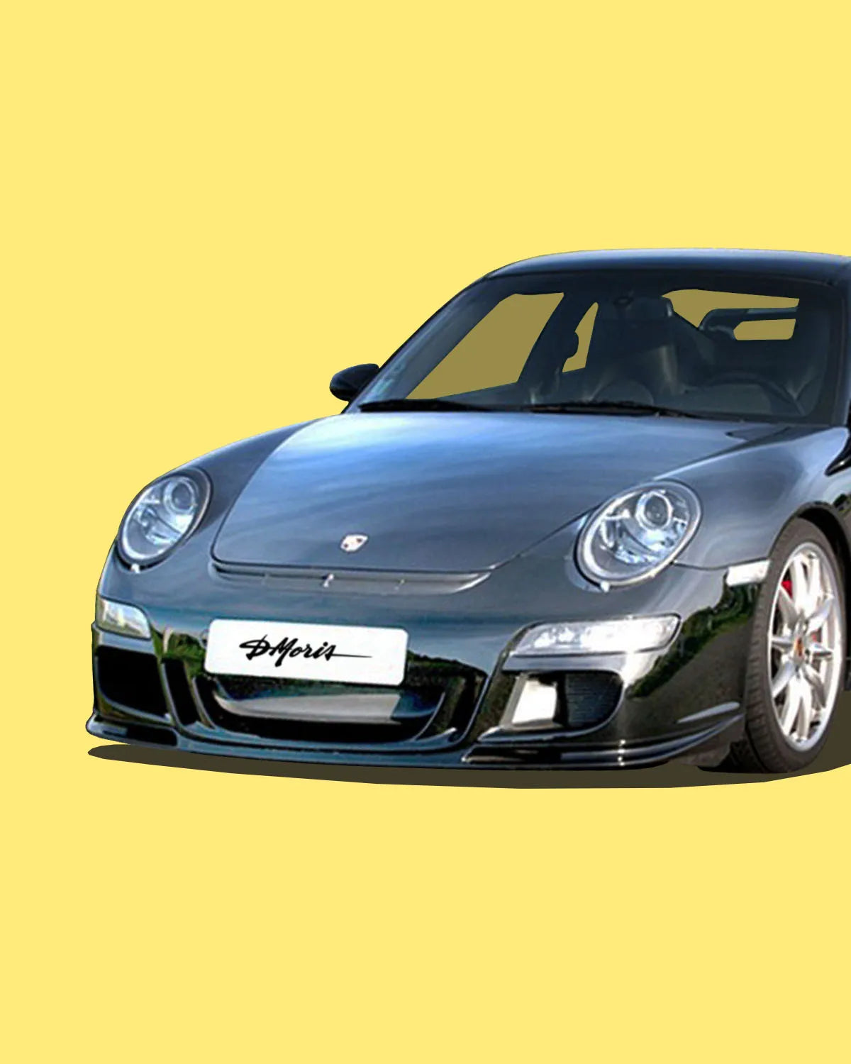 Pare-chocs avant complet (avec spoiler inférieur, aérateur supérieur et guides d'air) type Porsche 997 GT3 - version Tiptronic