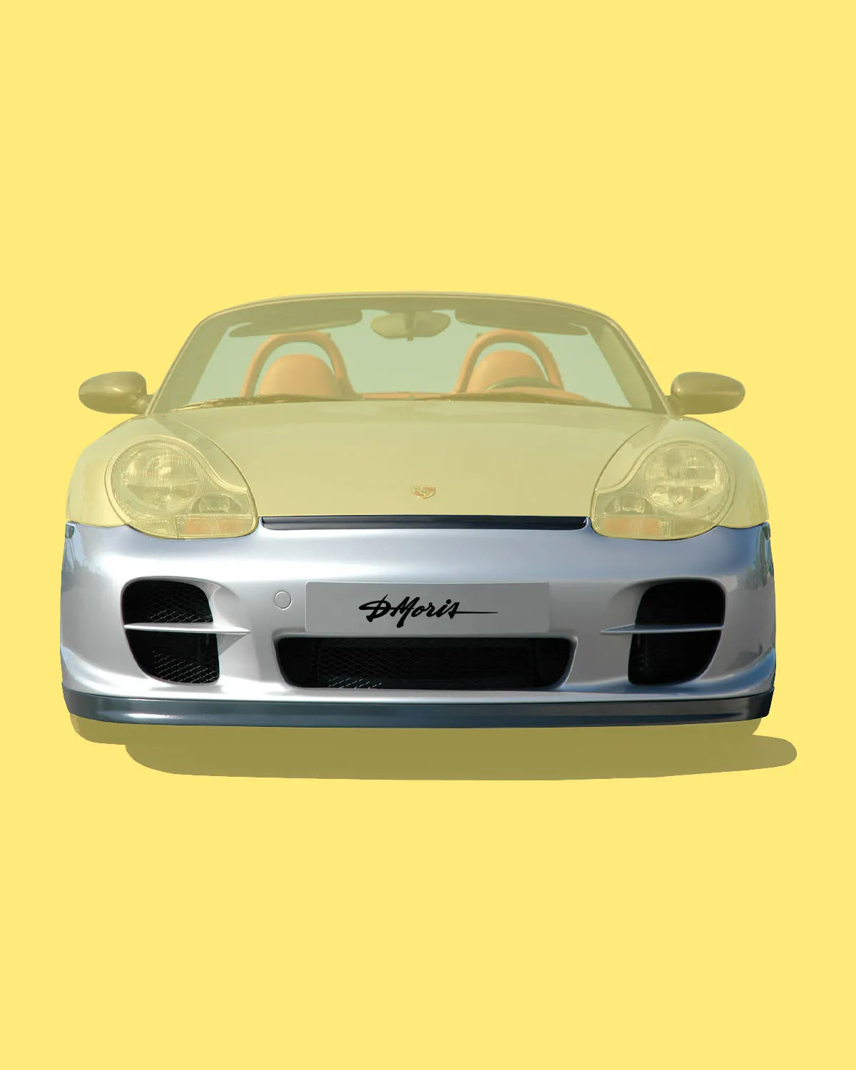 Front bumper with soft spoiler and upper air vent type Porsche 986 GT2 look